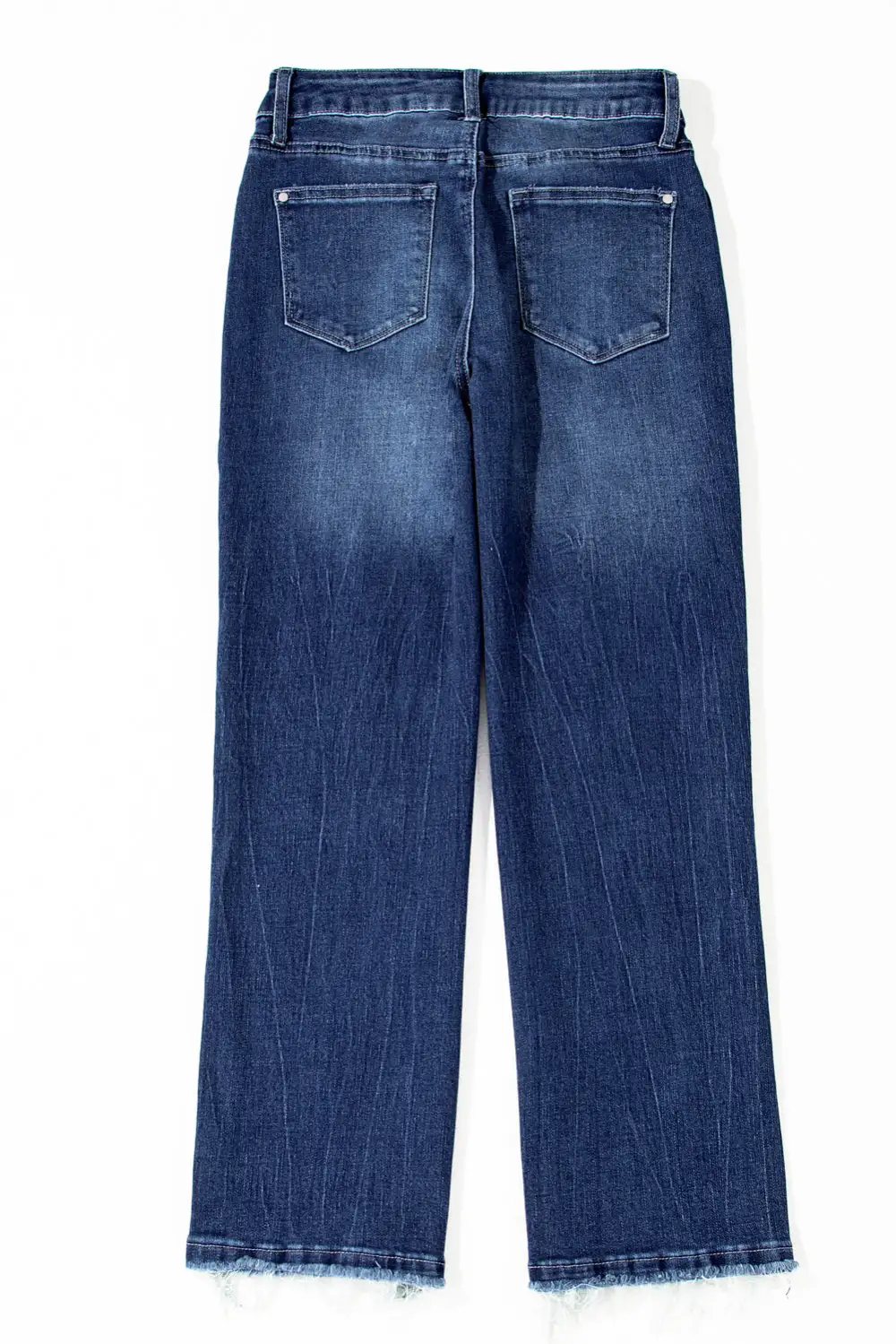 Flare Flared High Waist Raw Hem Jeans