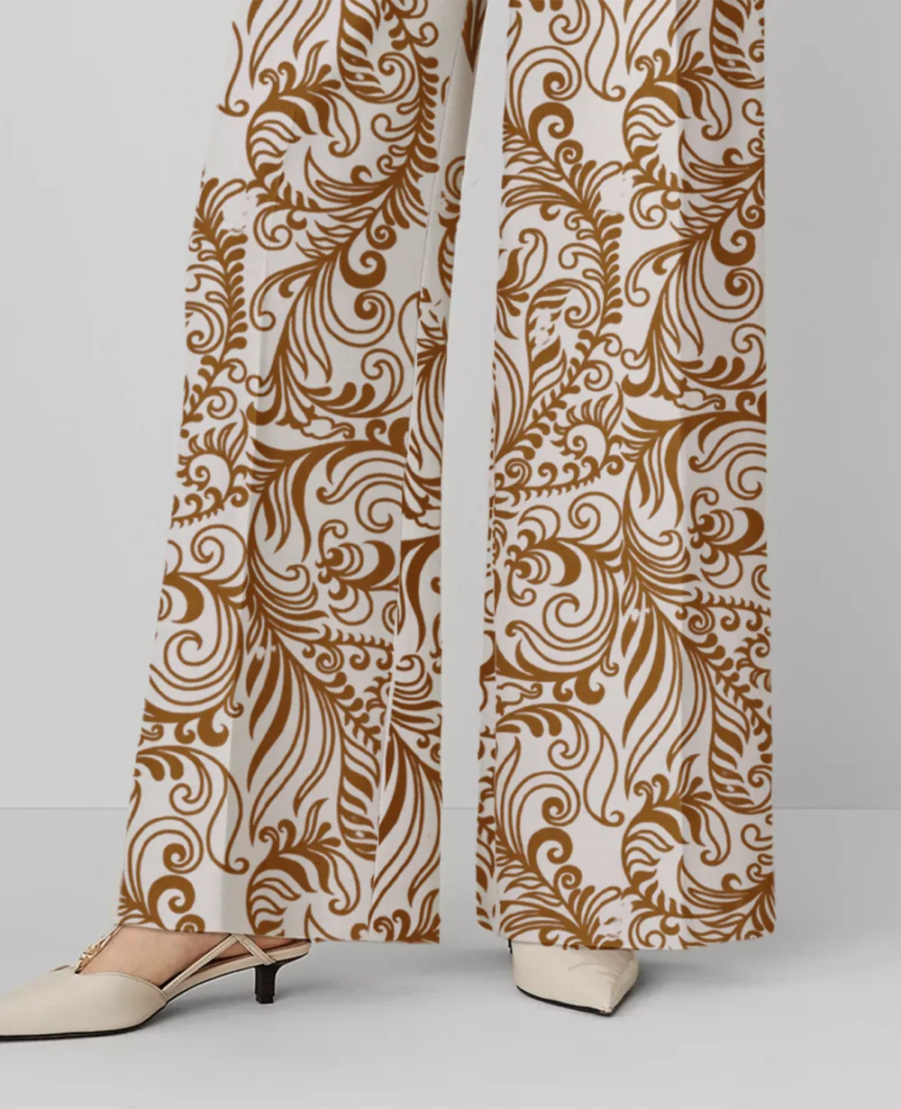 The Belted Pleated Wide-Leg Pant