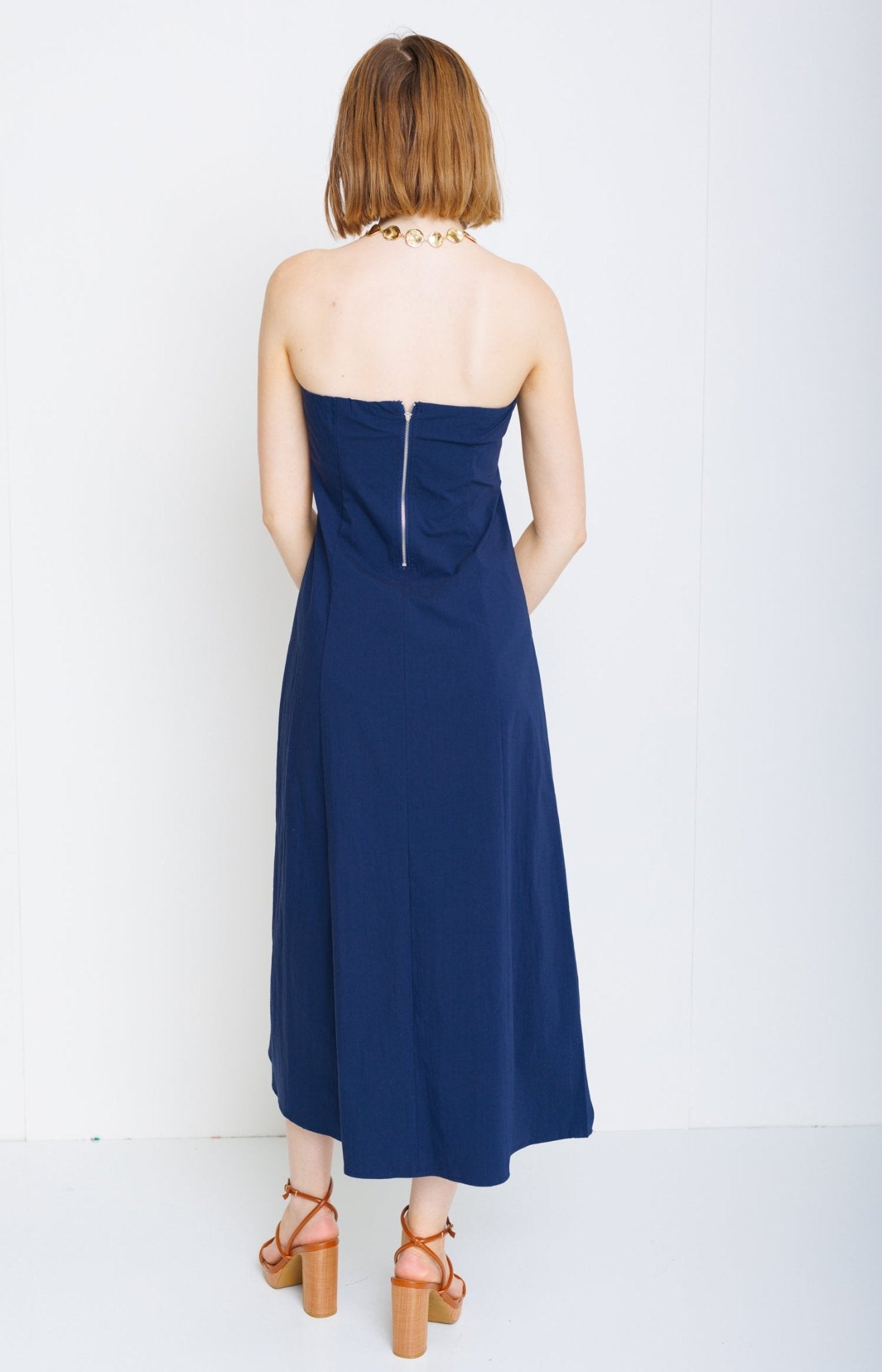 Romantic Night Midi Dress, NAVY