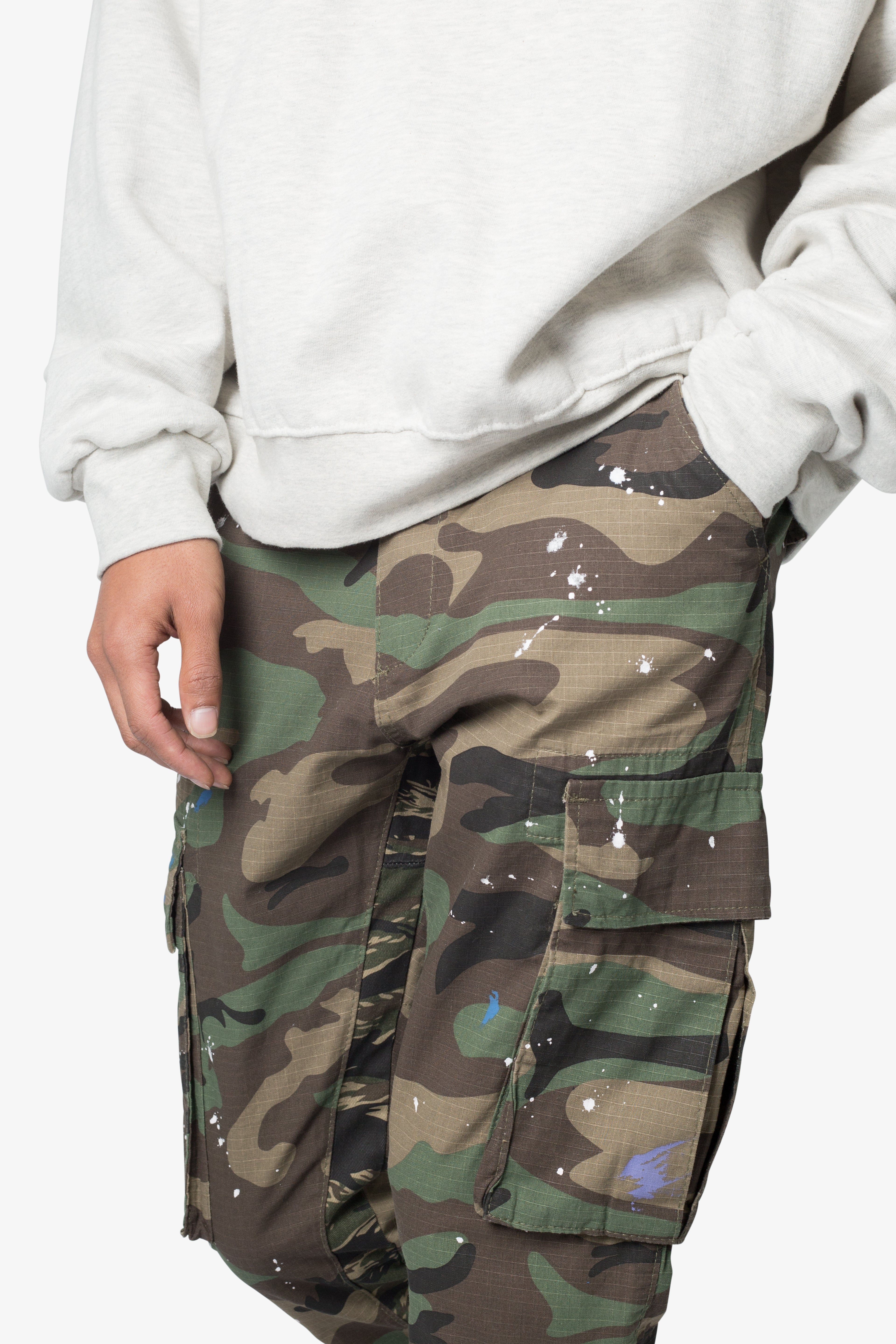 Bootcut Cargo Pants - Camo