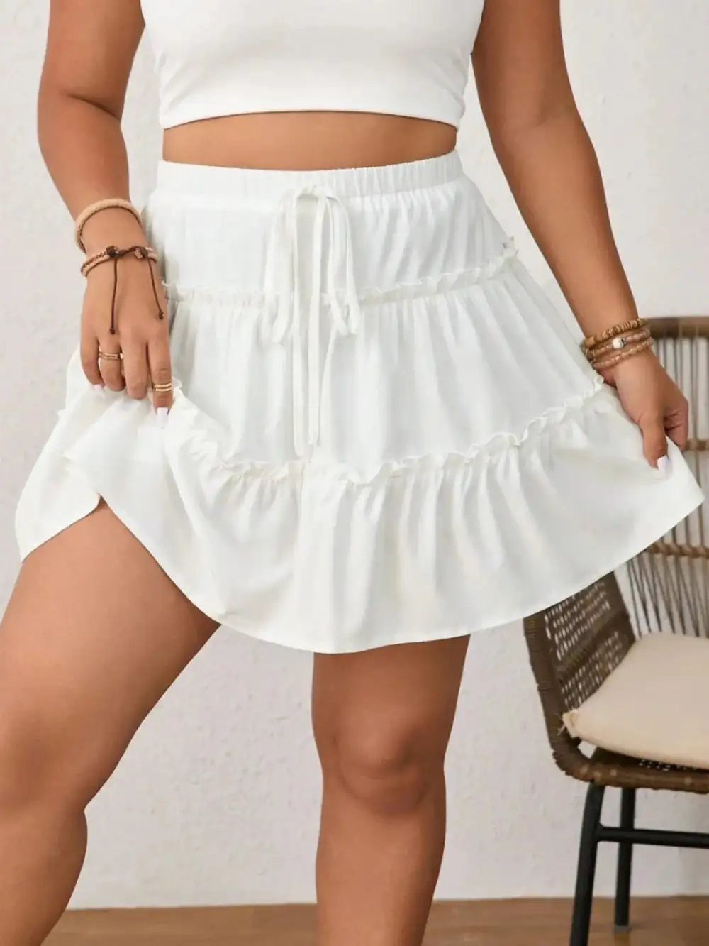 Frill Tiered Skort