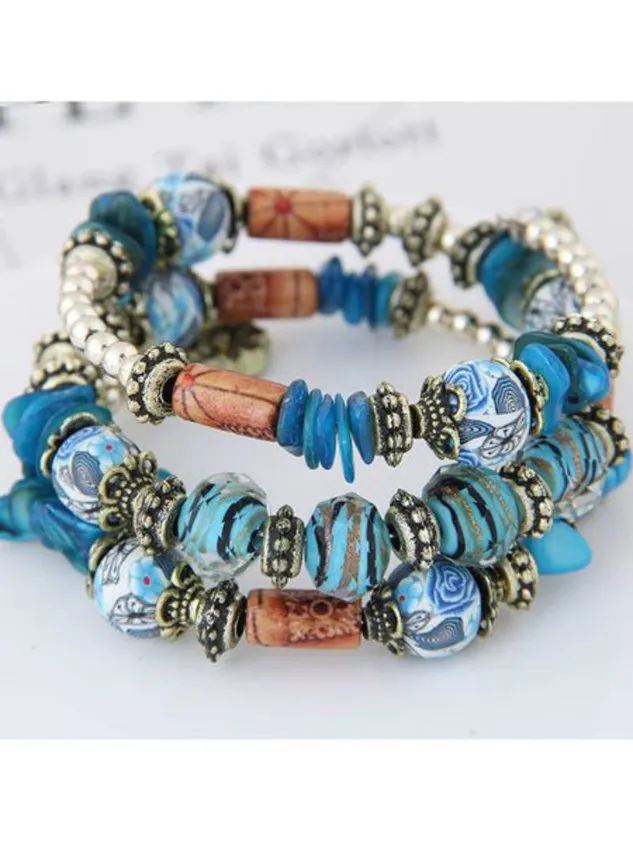 Women Fashion Bohemian Alloy Bracelet Accessories