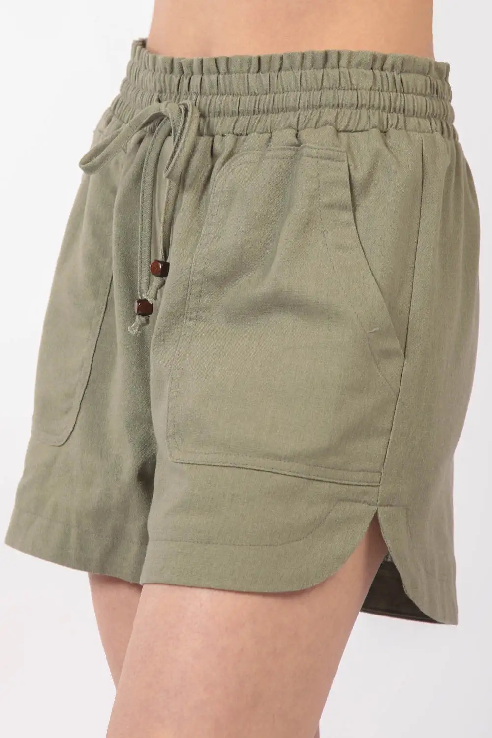 Weekend Elastic Waist Drawstring Waist Shorts