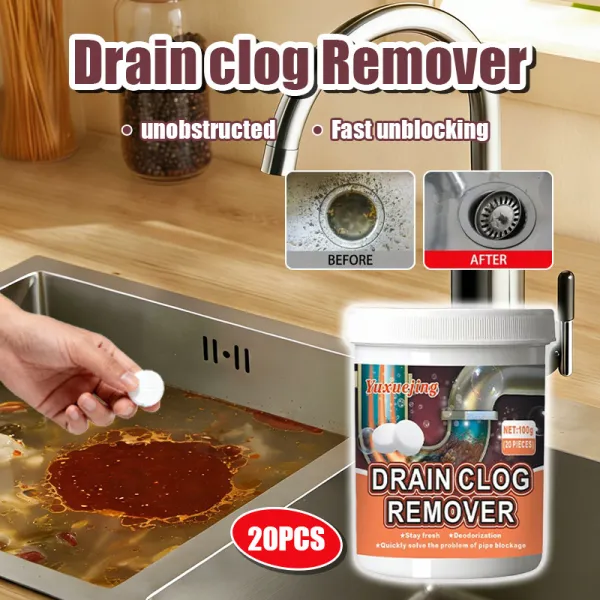 🫧 Effervescent Drain Cleaner Tablets – Easy Drop-In Solution for Clogs & Odors
