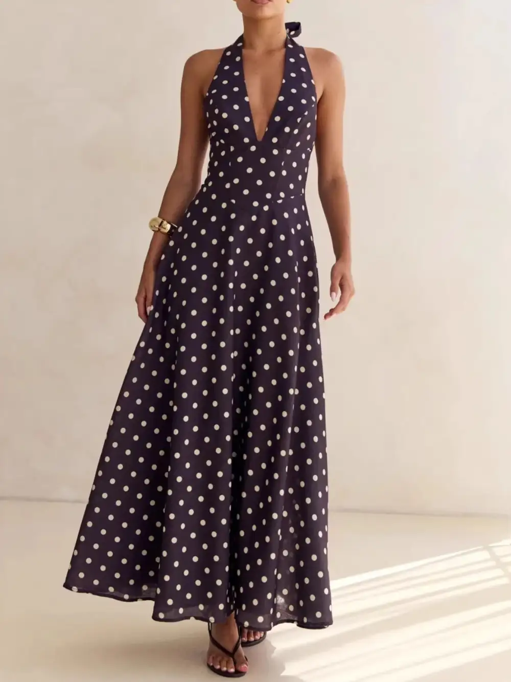 Clean Line Floral Printed Maxi Dress