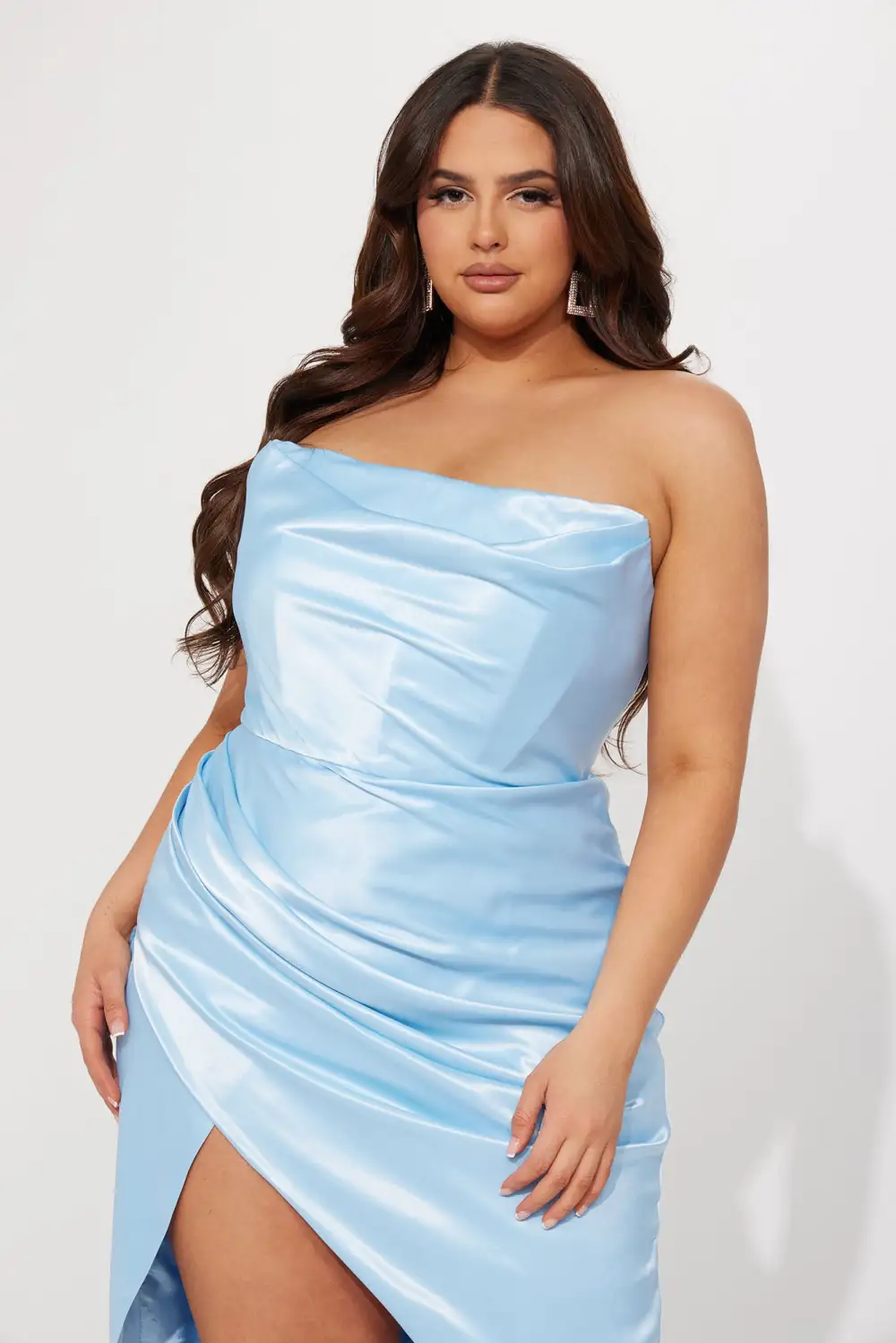 Lush Babe Midi Dress - Blue