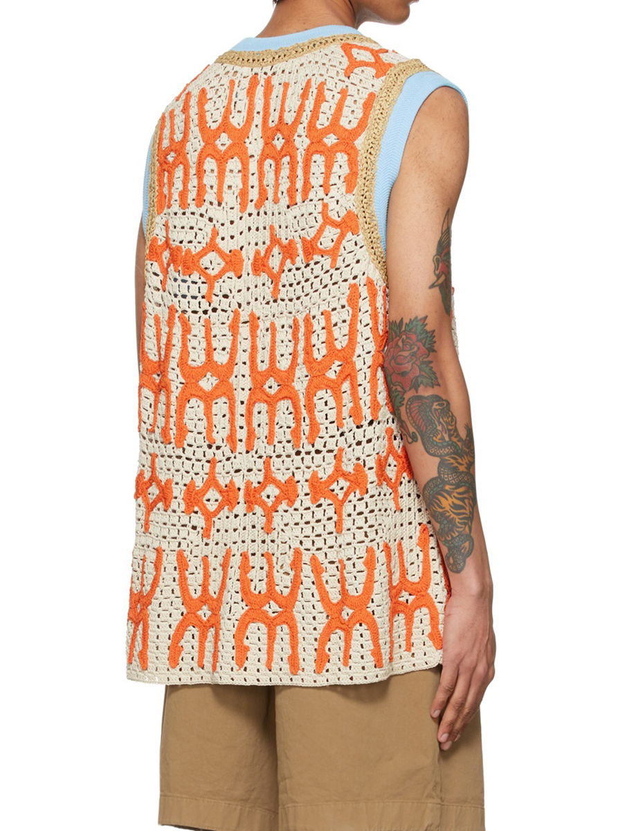 Knitted Contrast Tank Top