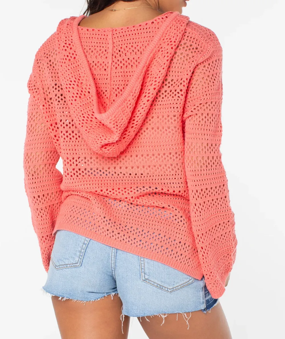 Women's Knitted Hooded Sweater