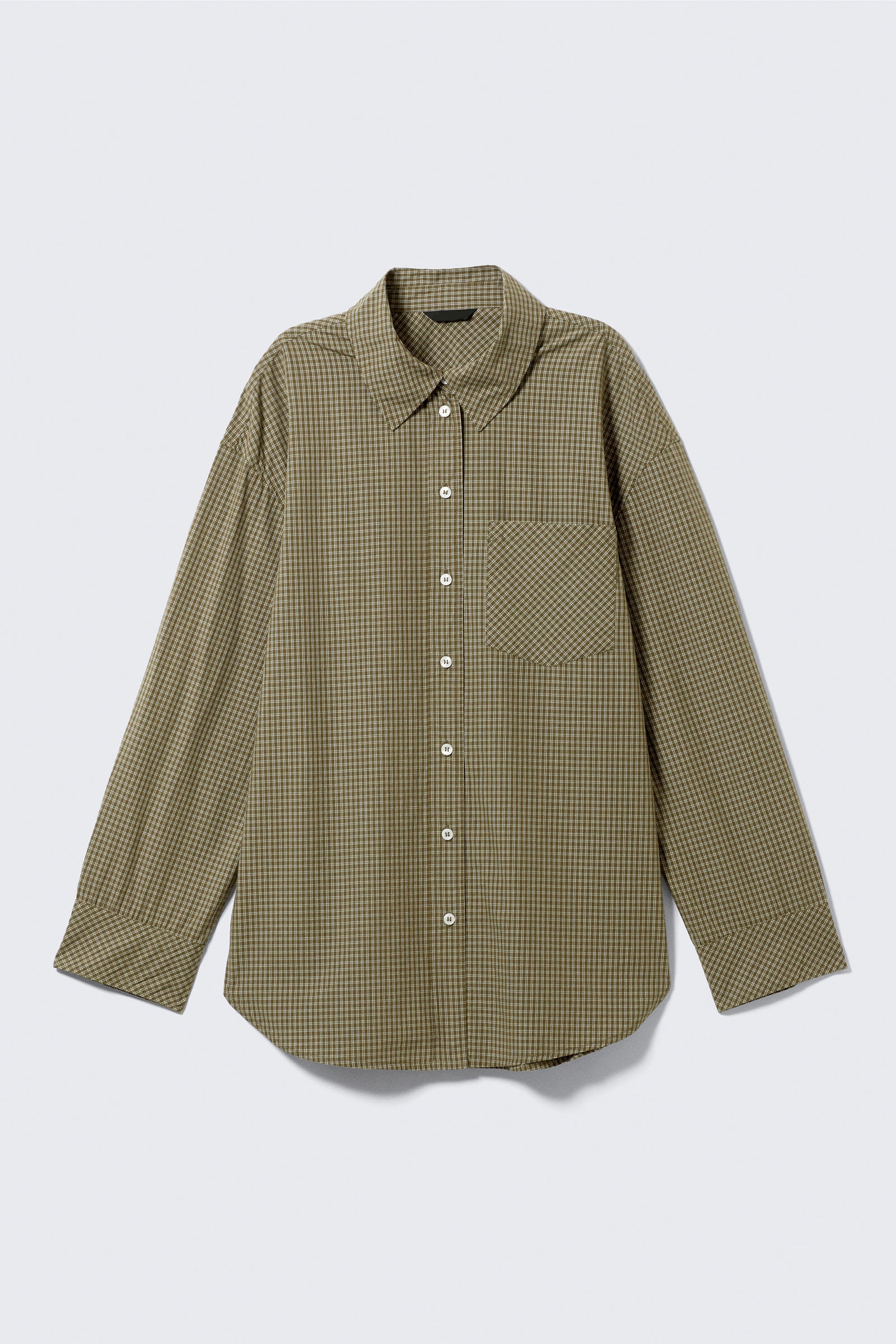 Button Up Drop Shoulder Shirt