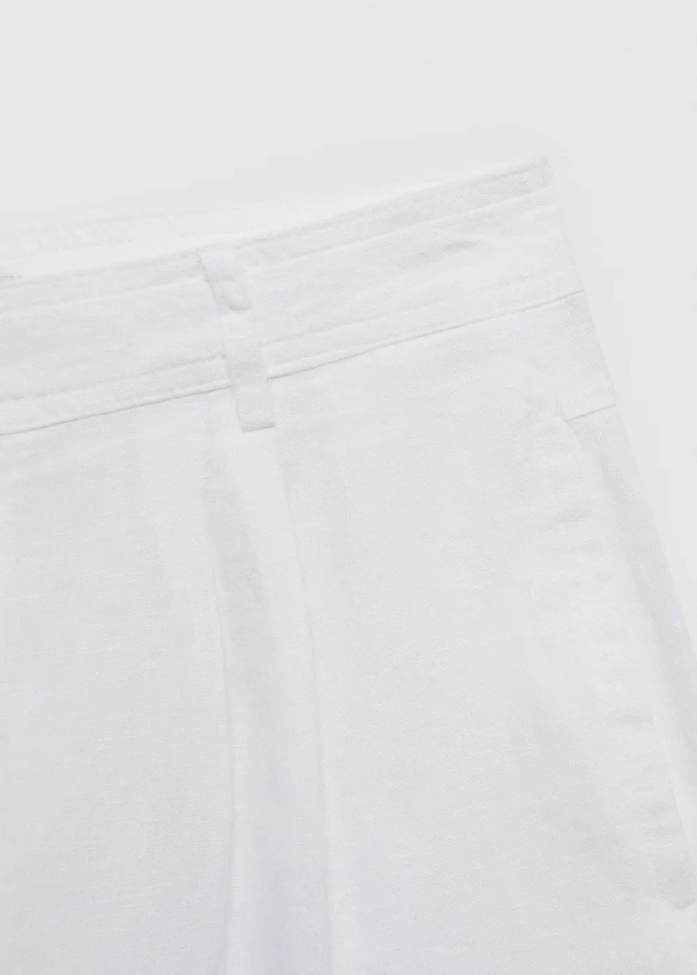 100% linen trousers with darts