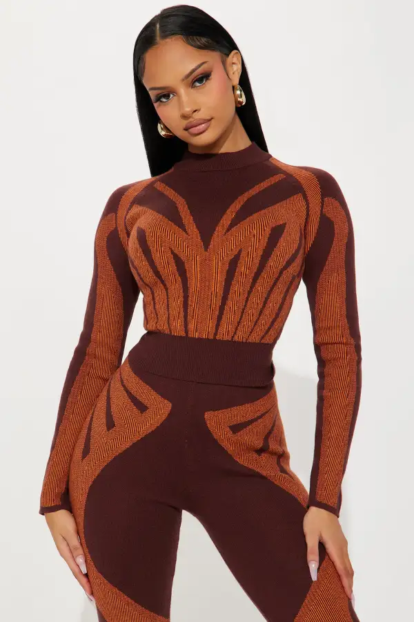 Ava Sweater Legging Set - Cognac