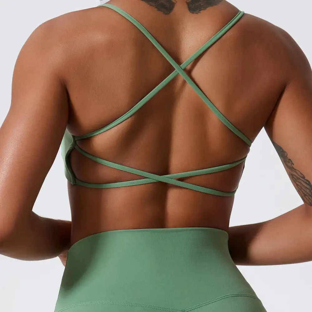 Sports Bra with Slim Straps