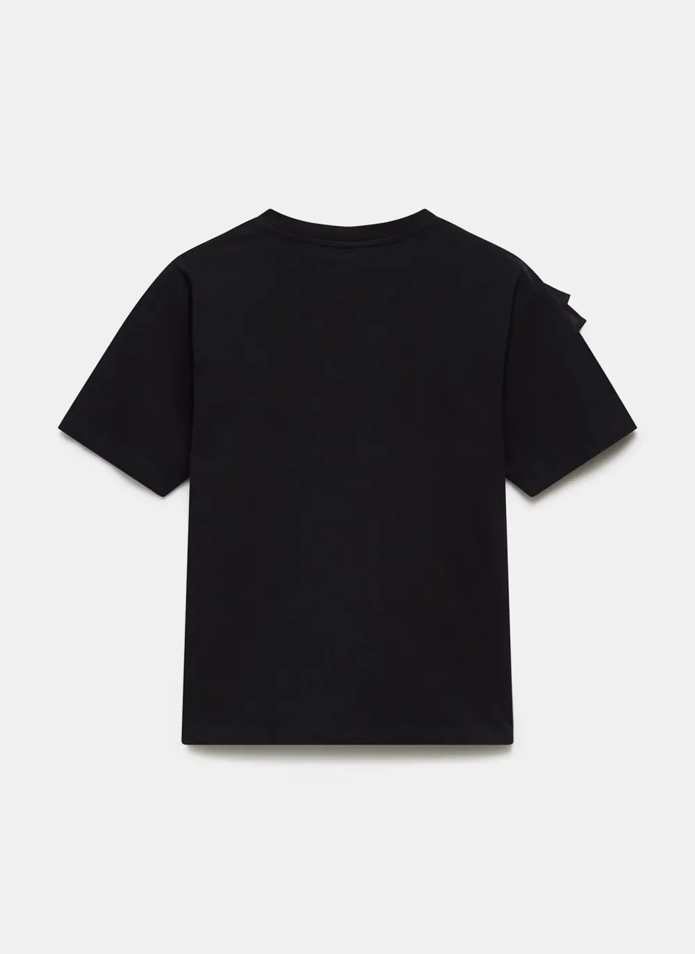 Casual Style Cotton Frill T-Shirt
