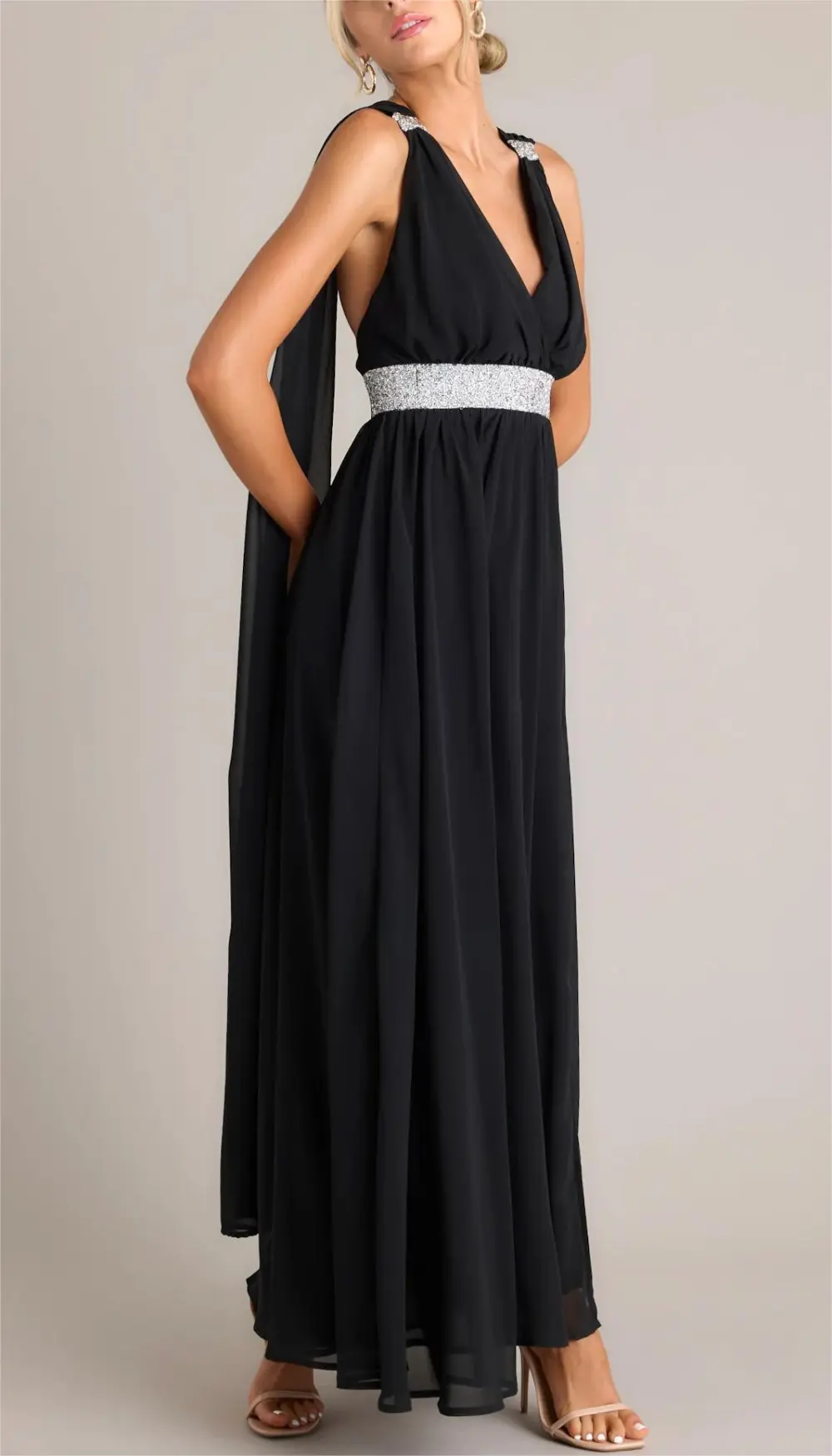 Everyone'S Desire Black Maxi Dress