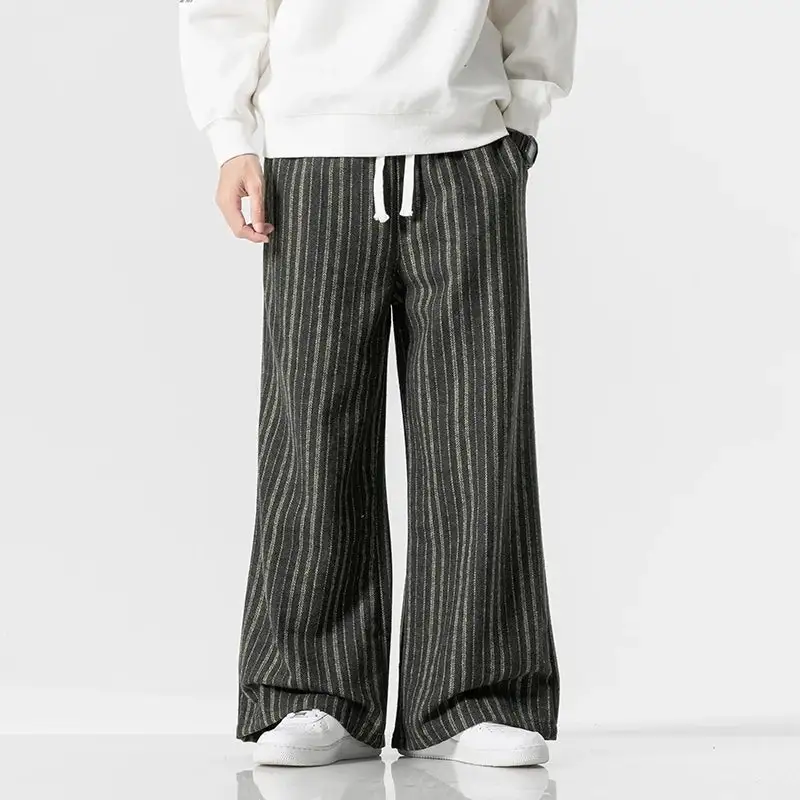 Men's Striped Relaxed Trousers