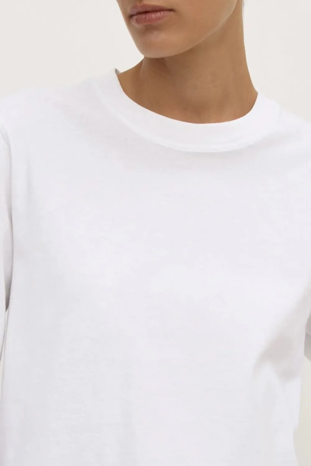 Ribbed Collar Women's T-Shirt