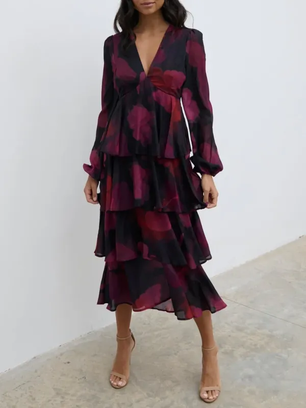 Ruffle Midi Dress