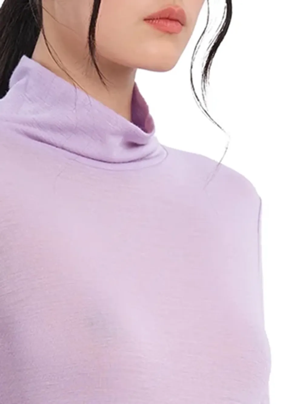 Slim Fit Turtle Neck Knit Top
