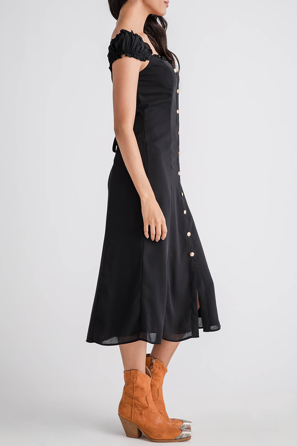 Olivaceous Shiloh Dress - black