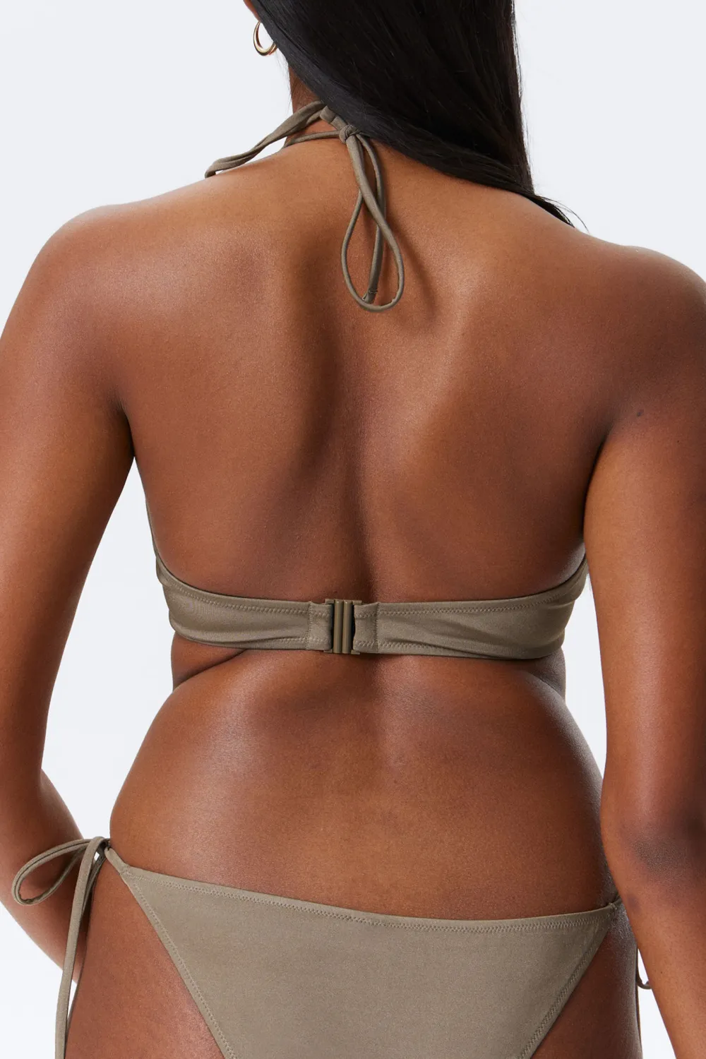 Tied Halter Neck Bikini Top