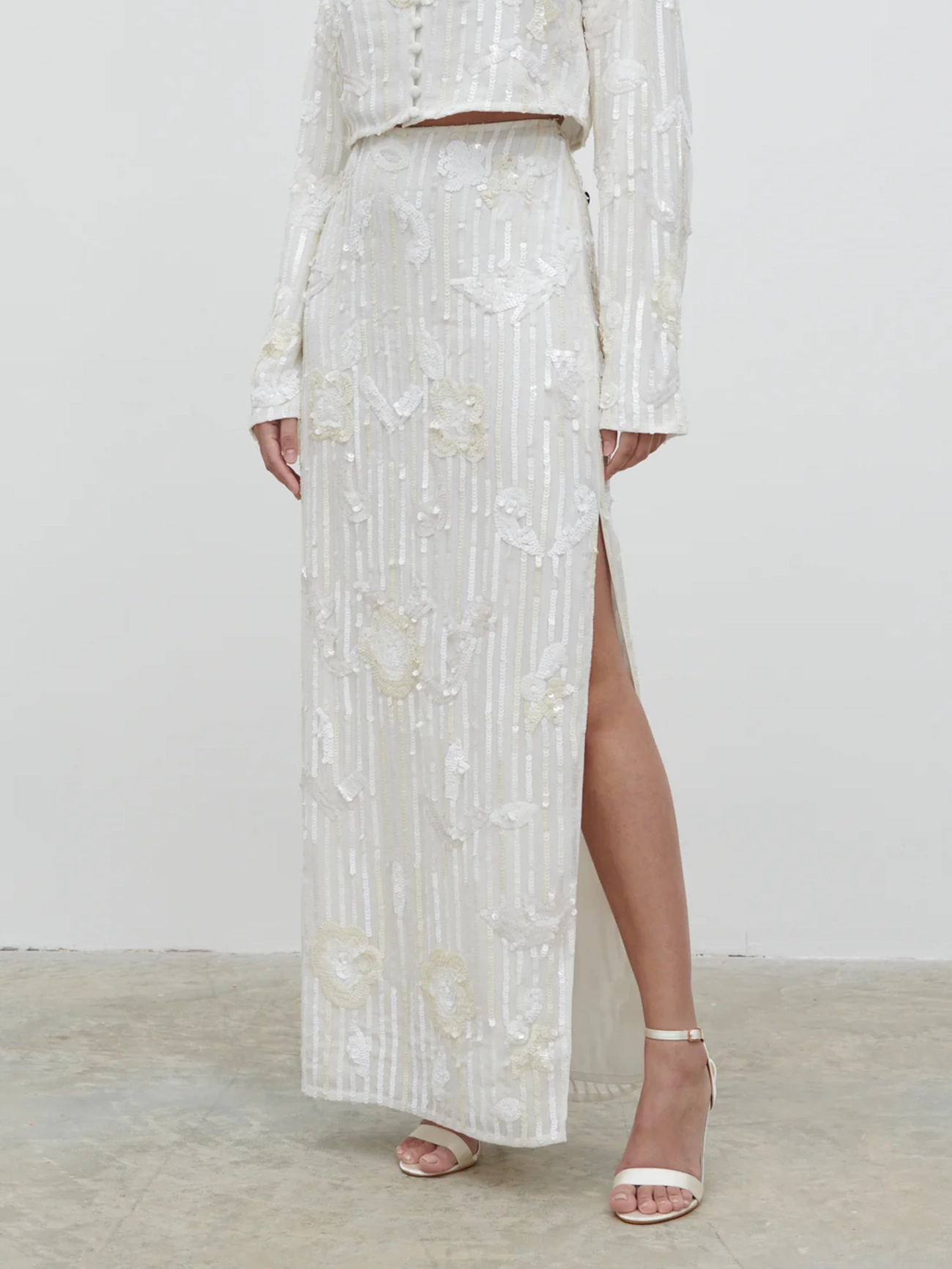 Sequin Maxi Skirt