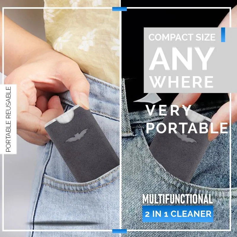 2-in-1 Screen Cleaner & Microfiber Cloth – Portable, Residue-Free, Gentle 🧽