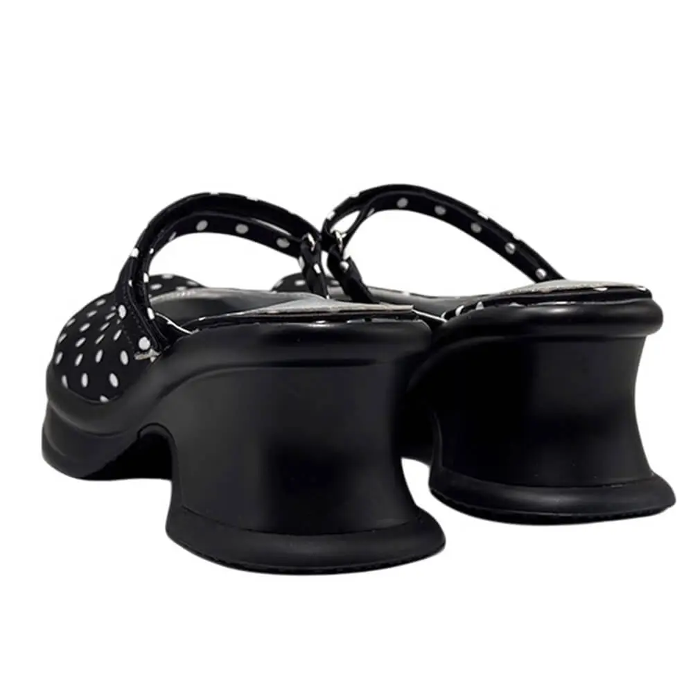 Trend Victim Polka Dot Platform Sandals