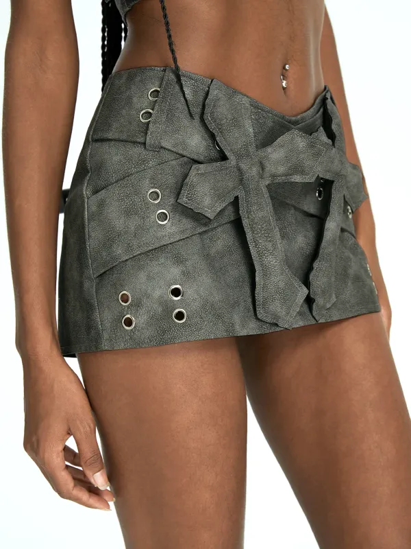 Deep Gray Bottom Skirt