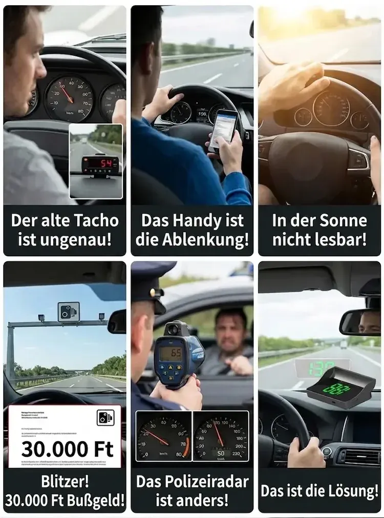 Deutsches Smart HUD Navigationssystem! Schutz und Sicherheit für deine ganze Familie!