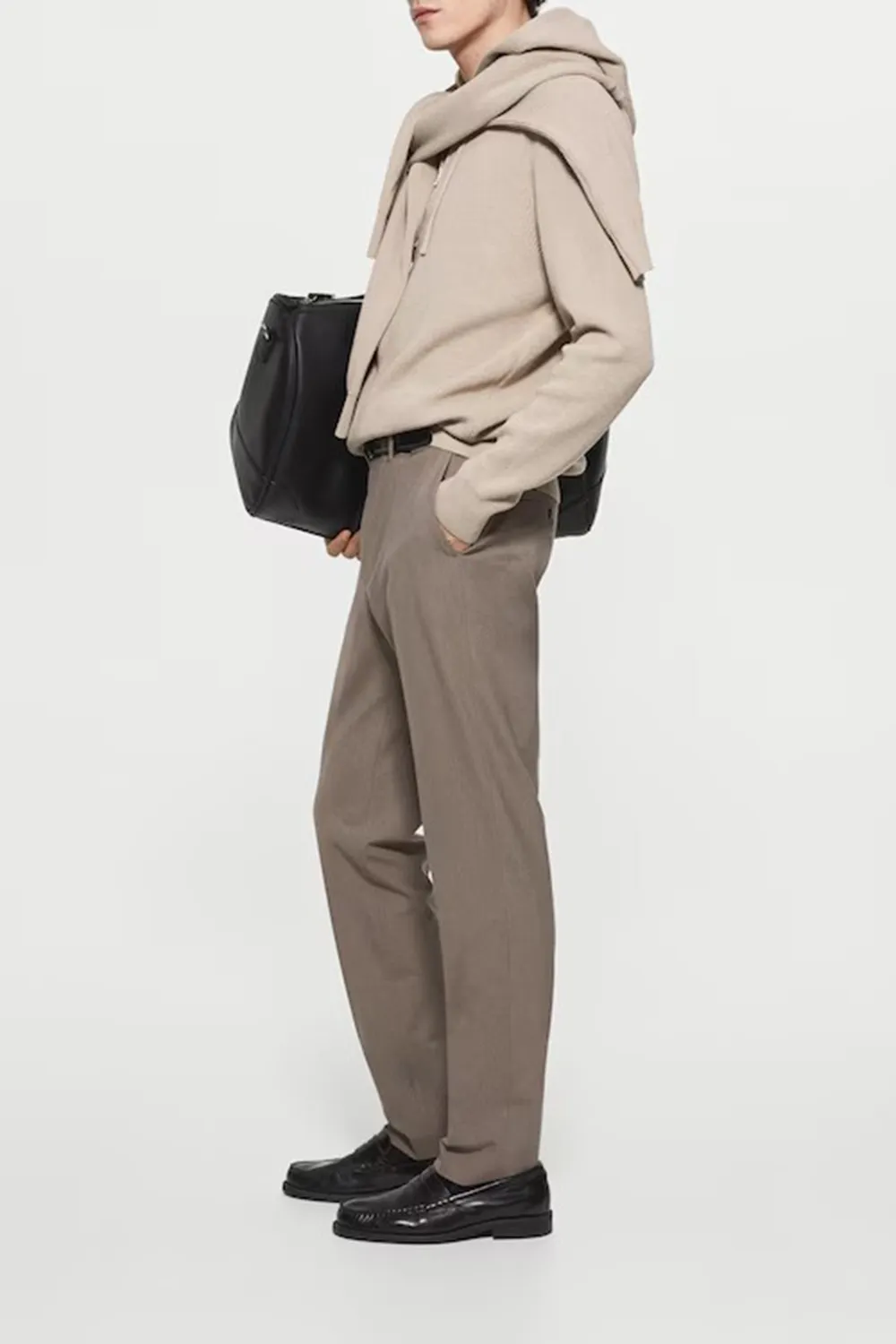 Hooded Knit Sweatshirt