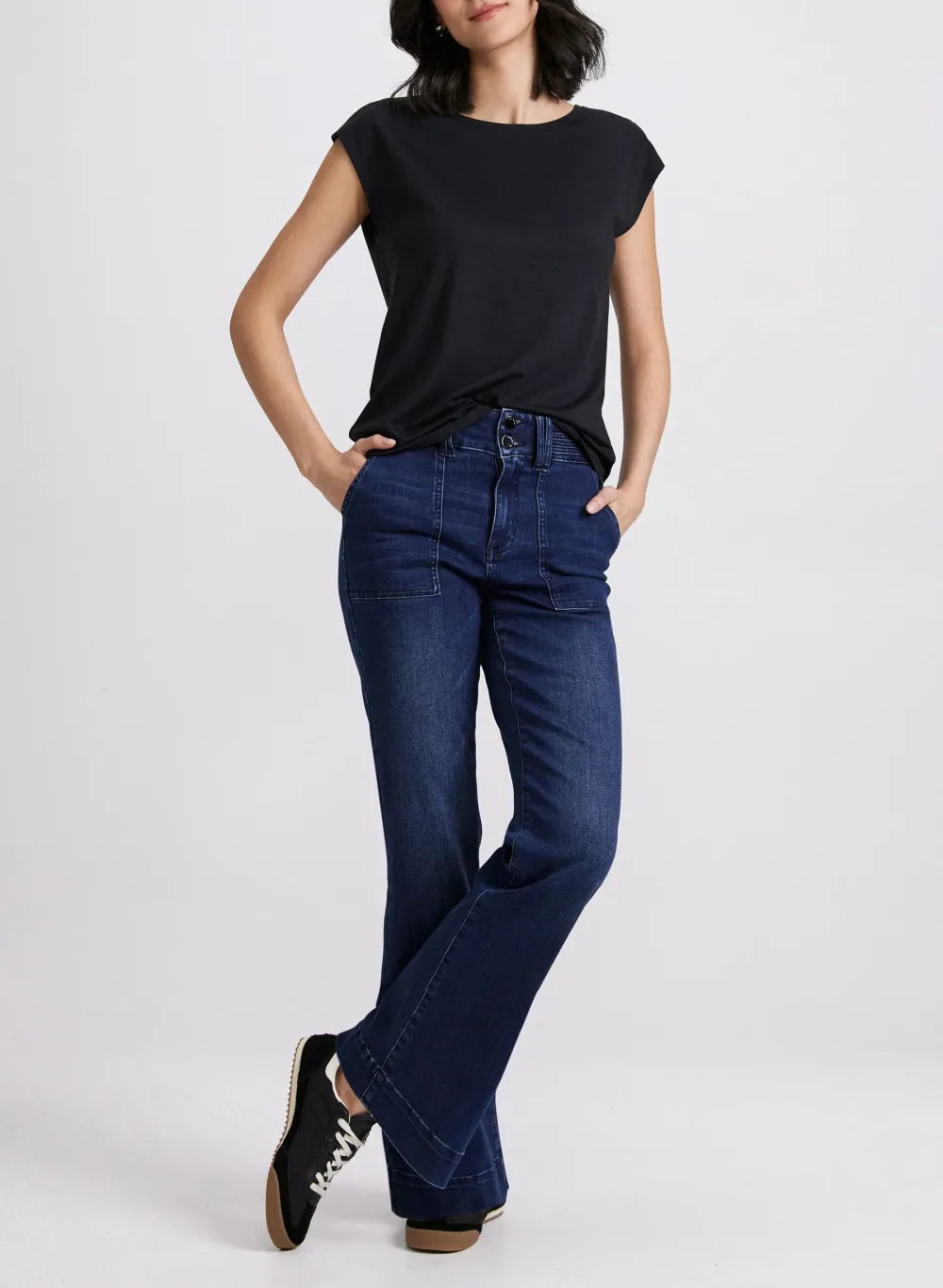 Solid Color Sleeveless T-Shirt