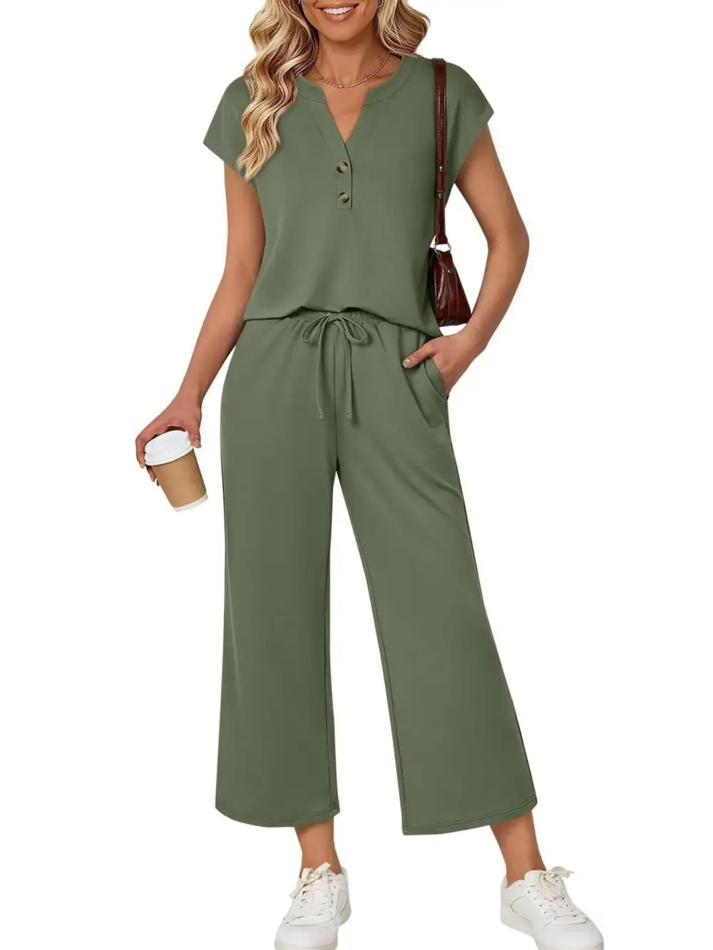 Notched Short Jumpsuit