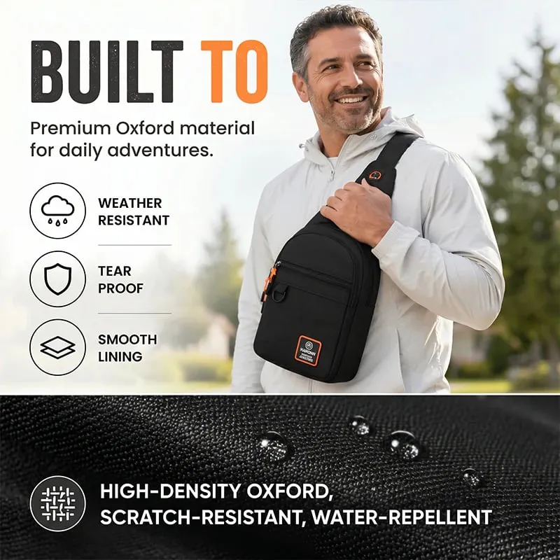 Waterproof Multi-pocket Crossbody Sling Bag