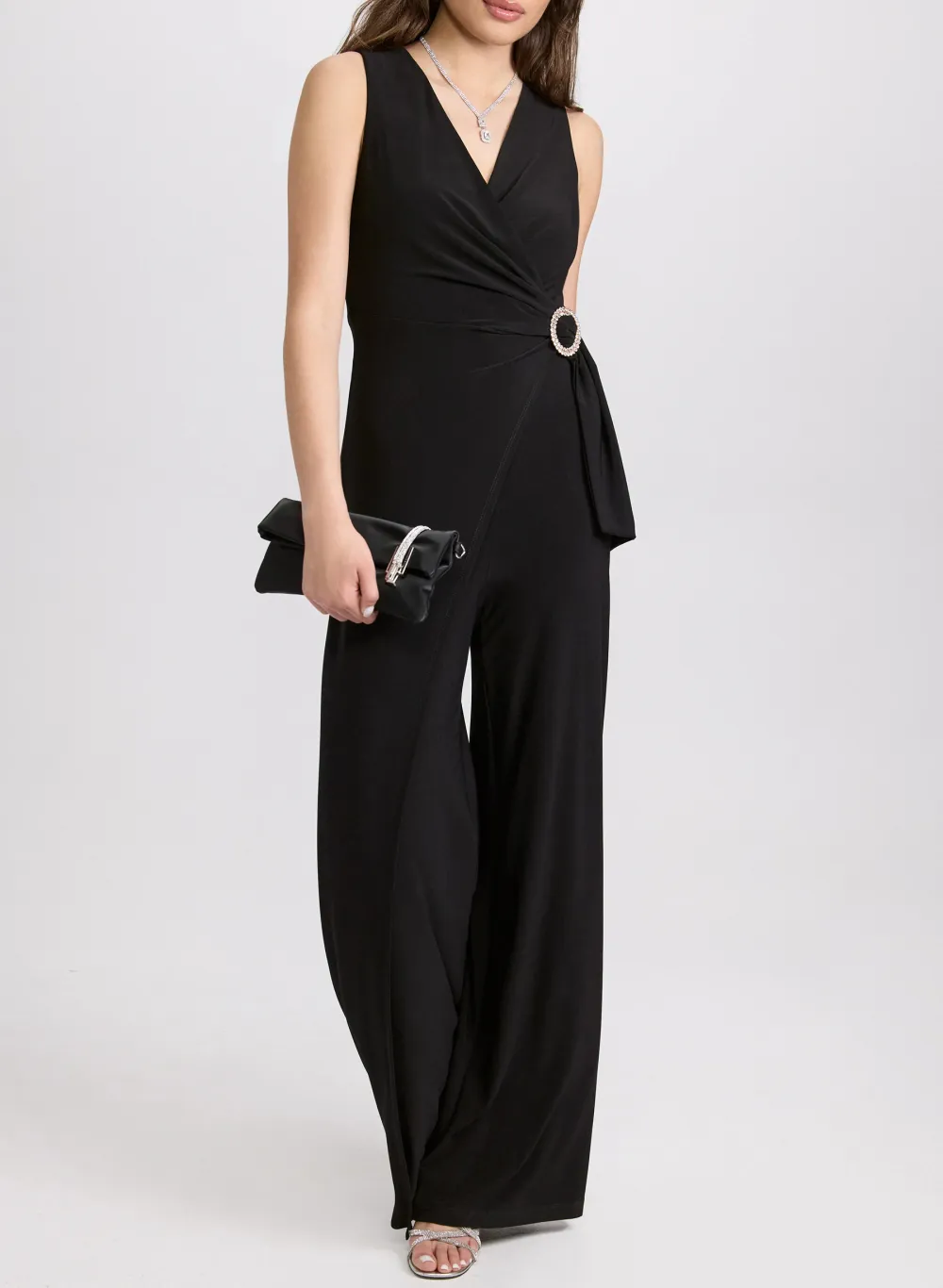Black Wide-Leg Jumpsuit
