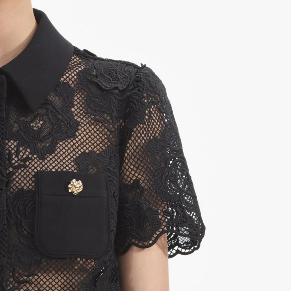 Black Lace Top