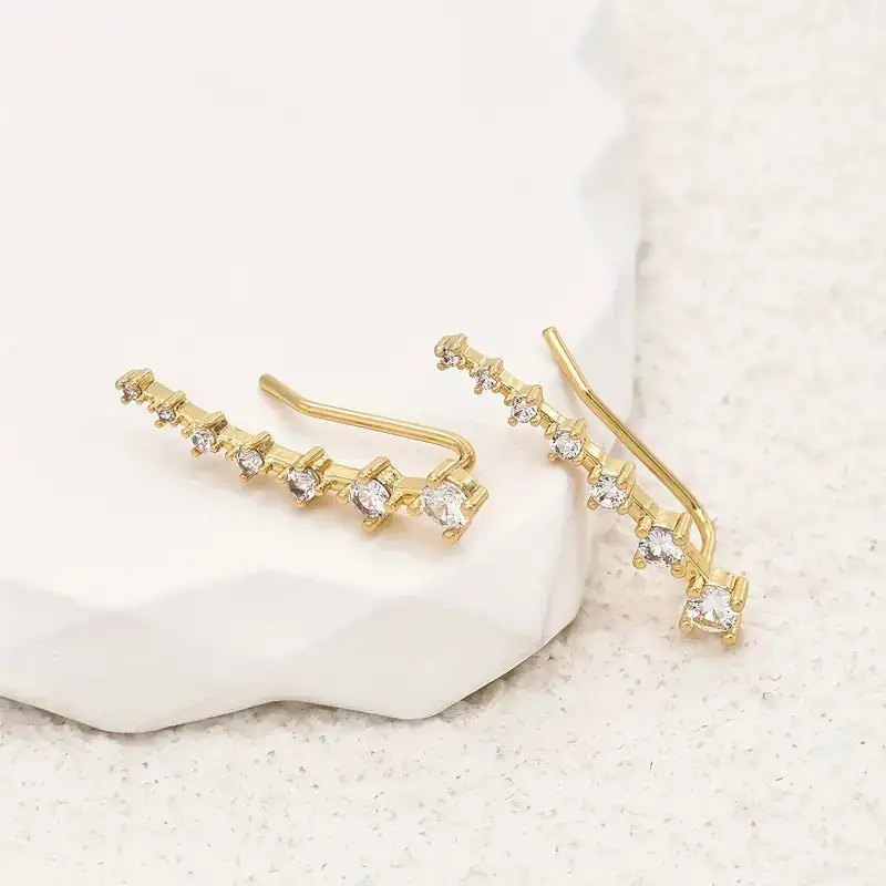 Rhinestone Ear Climbers Jewelry