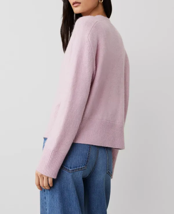 V-Neck Fragrant Lilac Cardigan