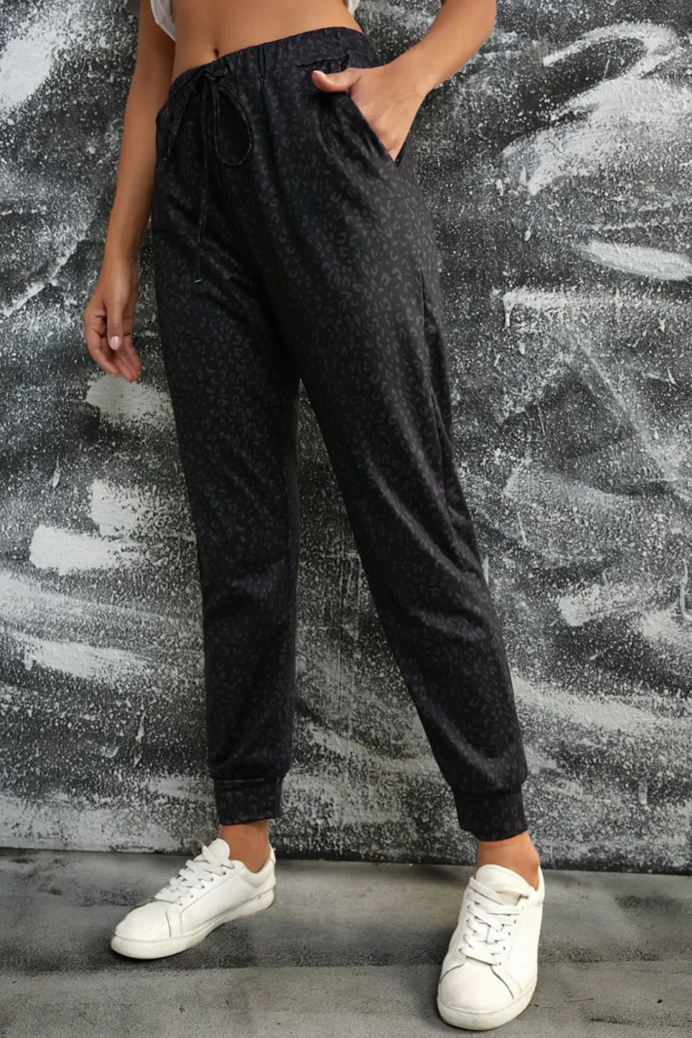 Pocket Printed Jogger Pants