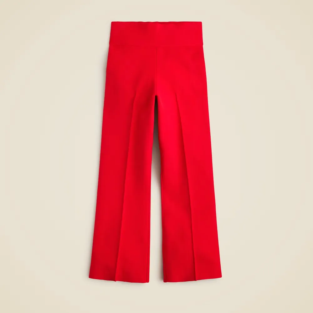 High-Rise Pintuck Straight Leg Pants