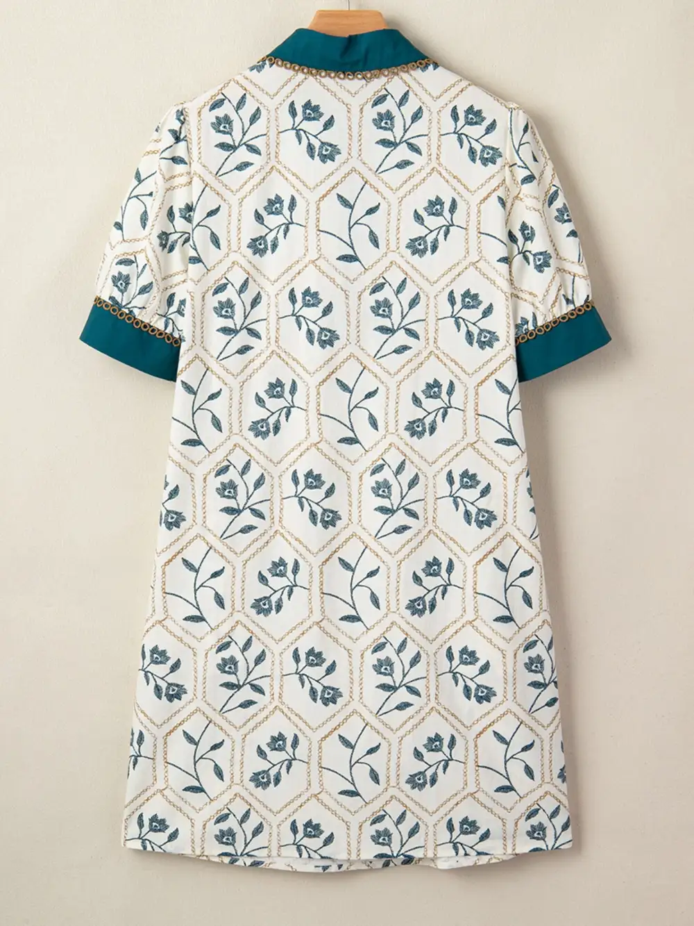 Drape Floral Printed Mini Dress