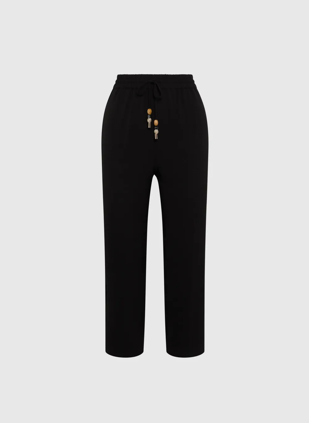 Drawstring Straight-Leg Pants