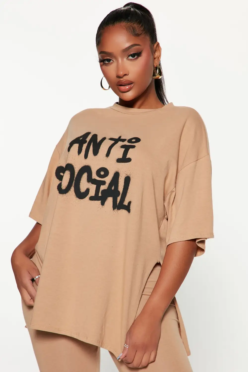 The Anti Social Legging Set - Taupe