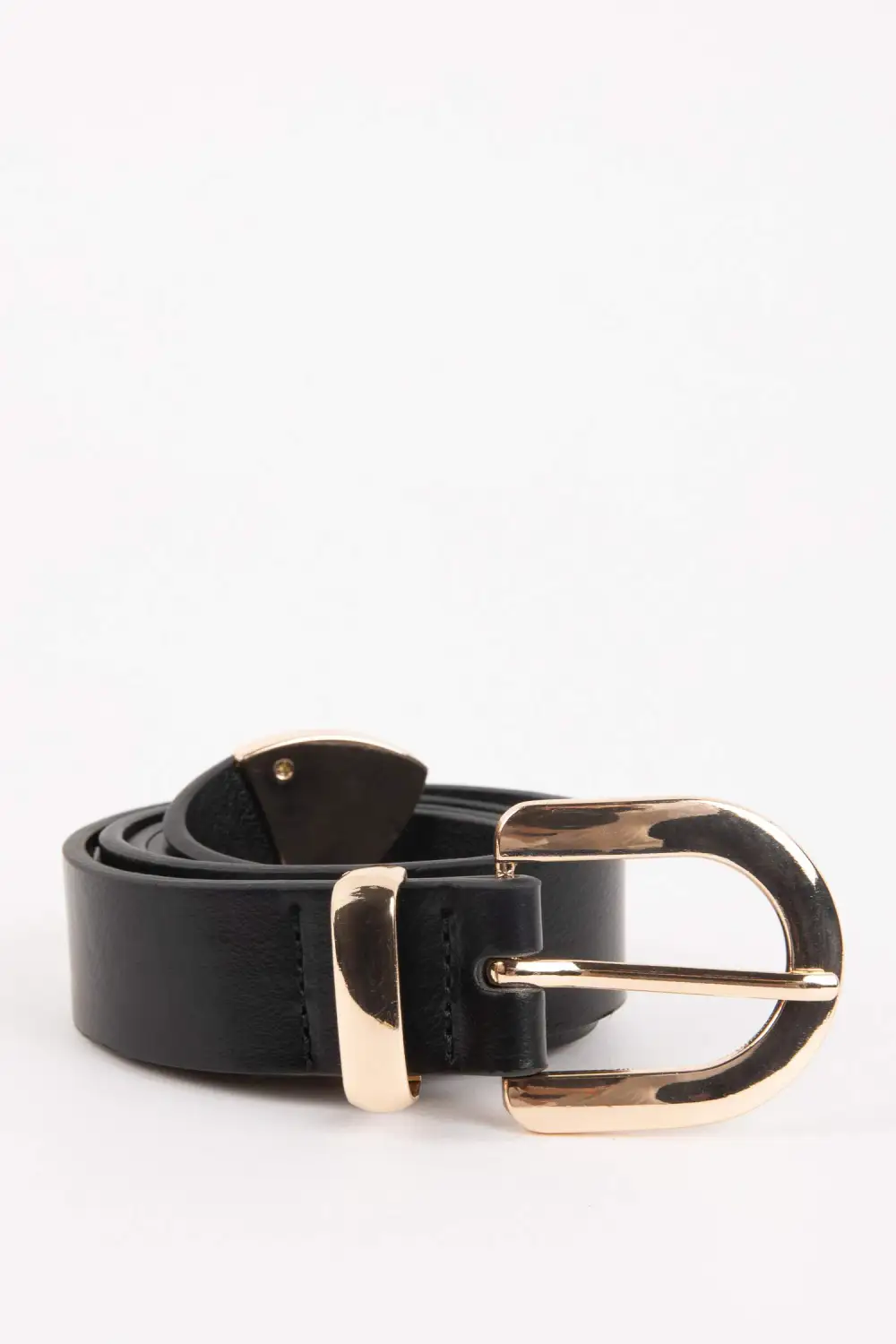 Casual Women's Beige Leather Belt