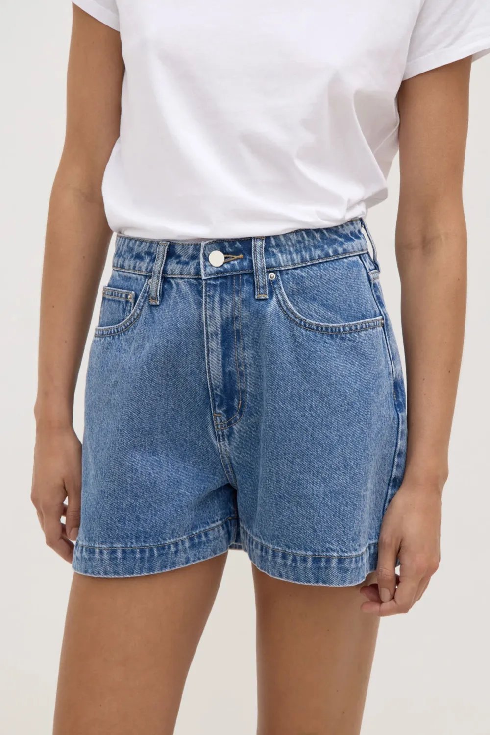 High Waisted Denim Shorts