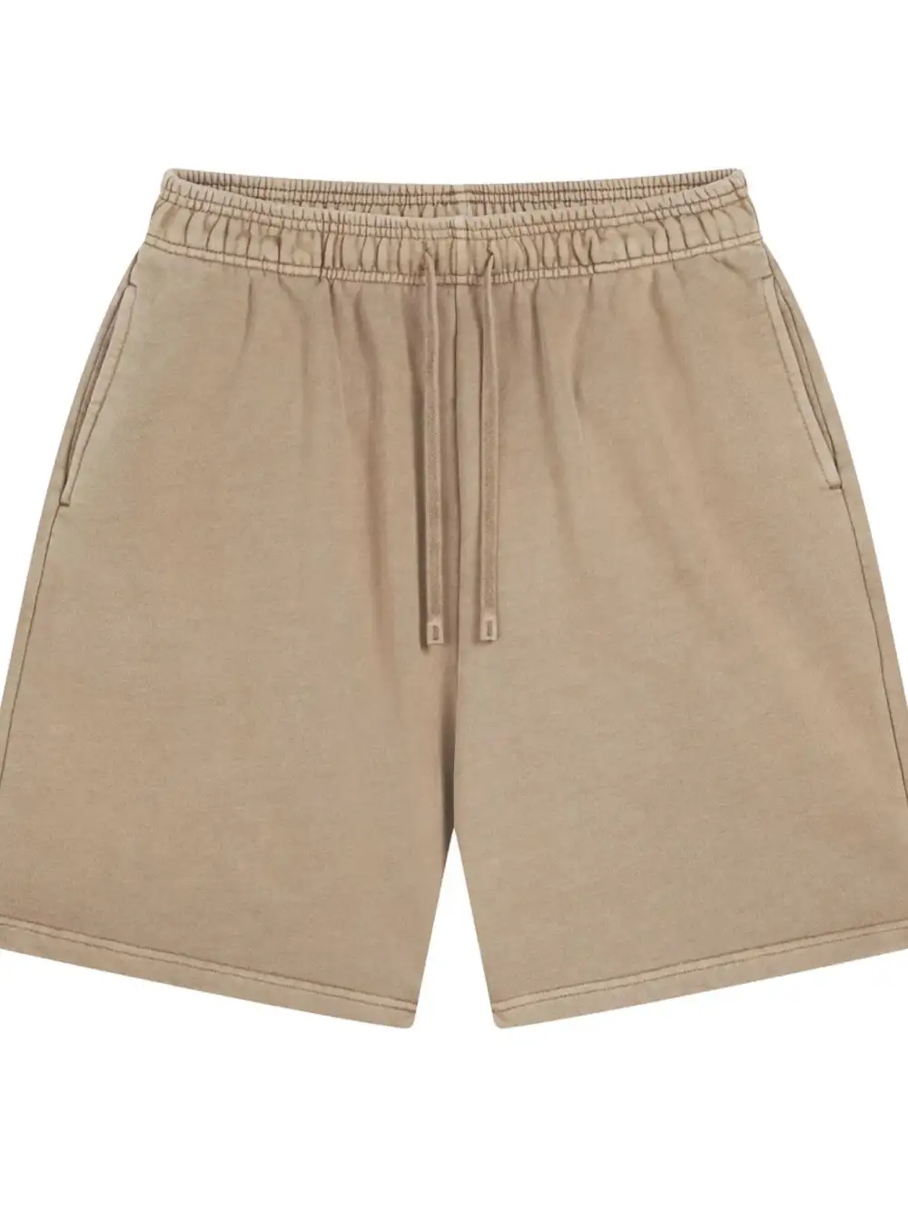Drawstring Cotton Blend Easy Waist Casual Shorts