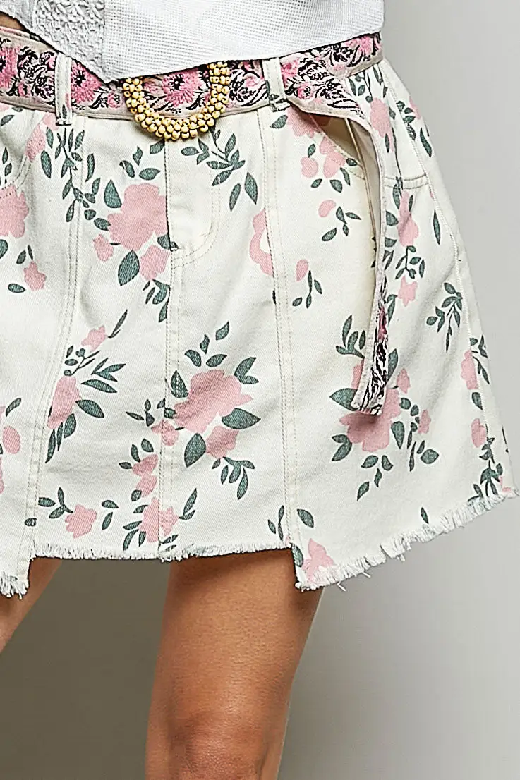 Floral Pocket Skirt