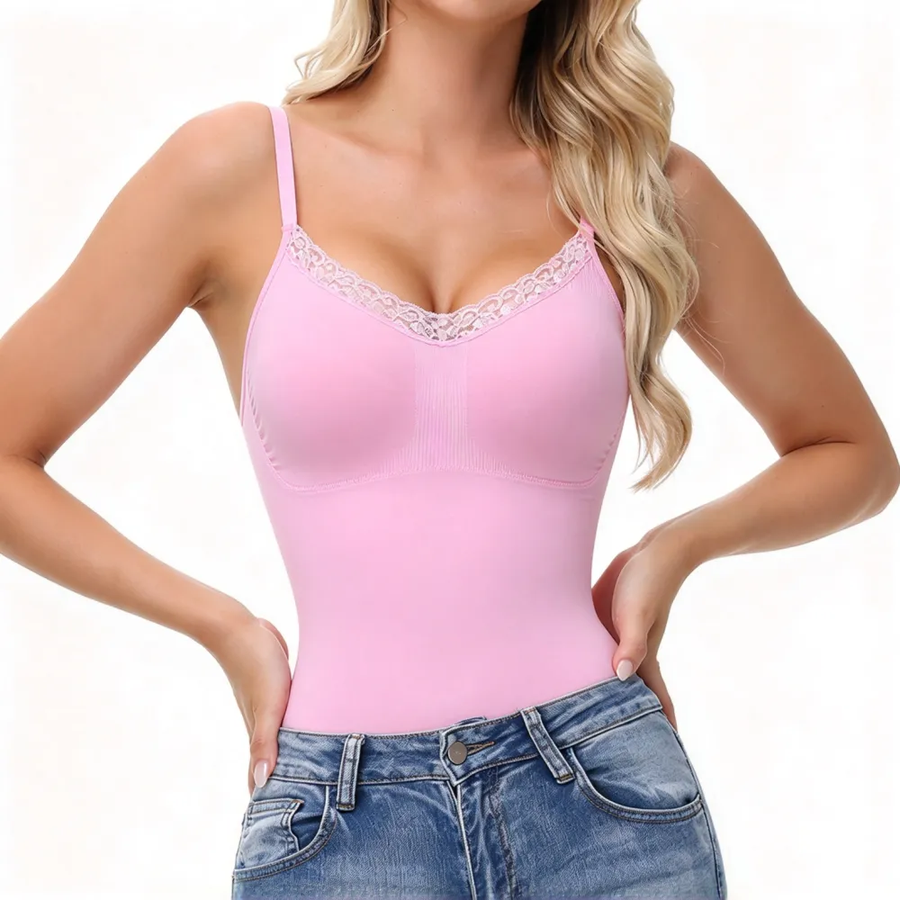 Sexy Lace Bodysuit Shapewear Tummy Control Butt Lifter Body Shaper Slimming Full Body Suit for Women