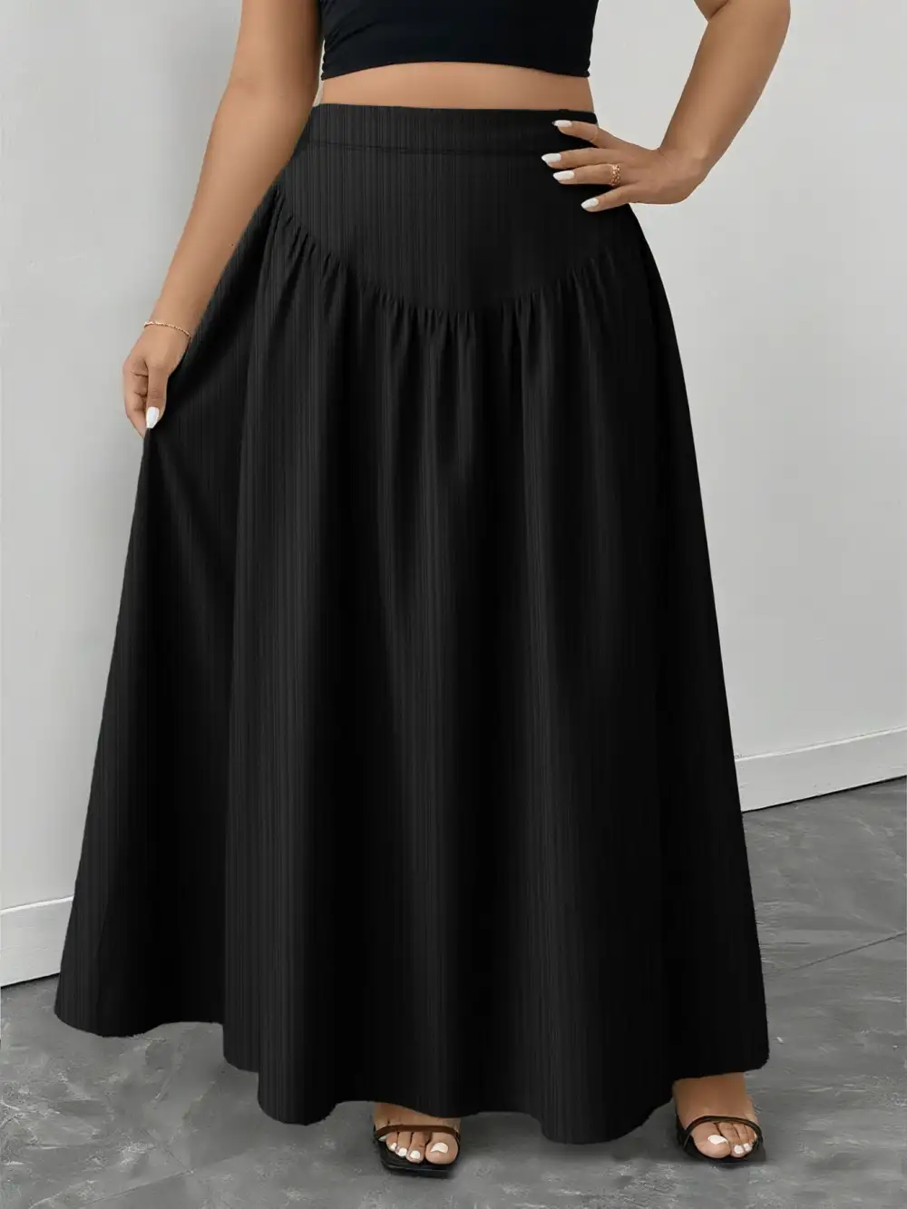 Ruched Pocket Detail Skirt