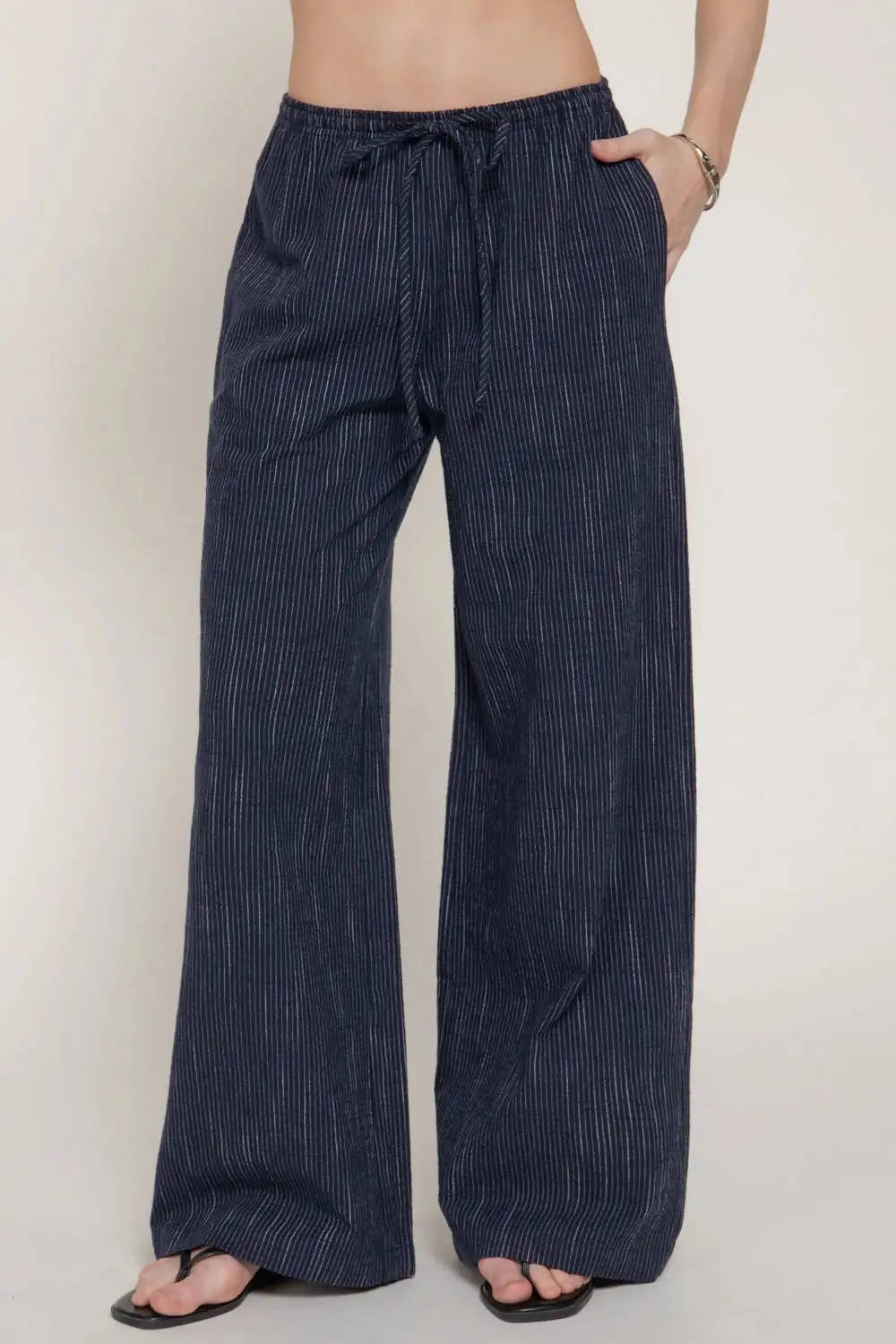 Textured Gauze Woven Pants