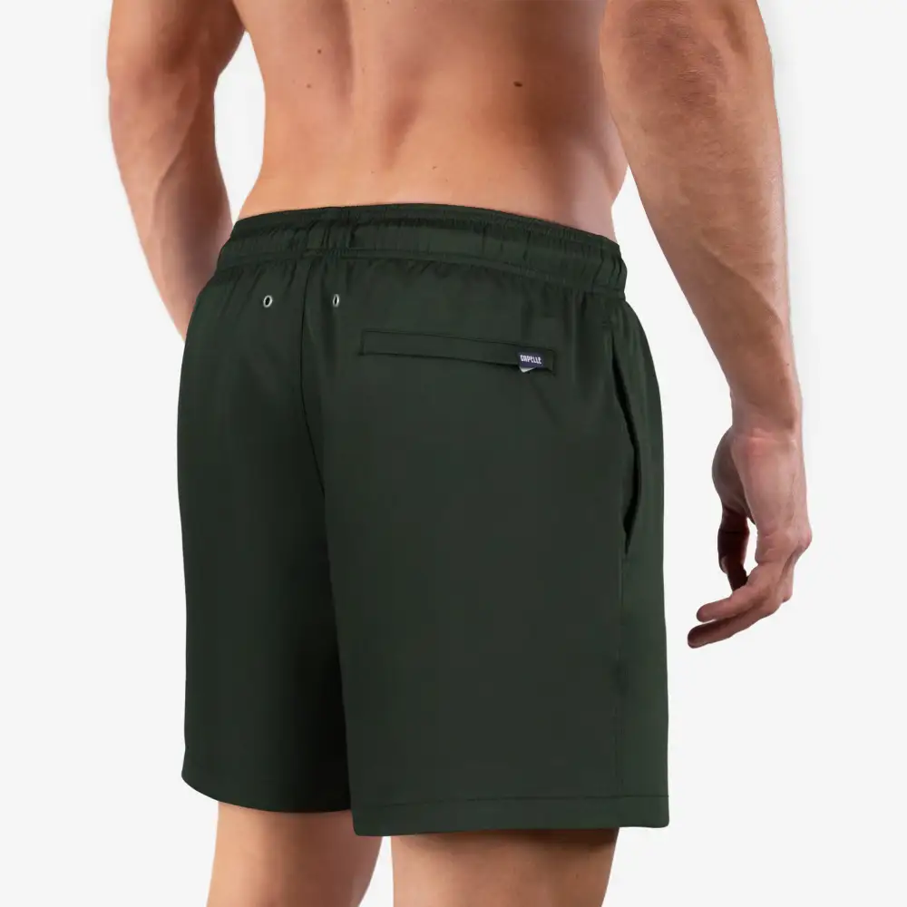 Olive Mid-Length Hybrid Short